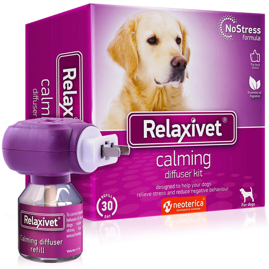 Calming Diffuser Kit for Dogs Puppy Pet Separation Anxiety Relief Calm Pheromones Plug Anti Stress Treatment Help with Fireworks Aggression Fighting & Other Problematic Behaviors