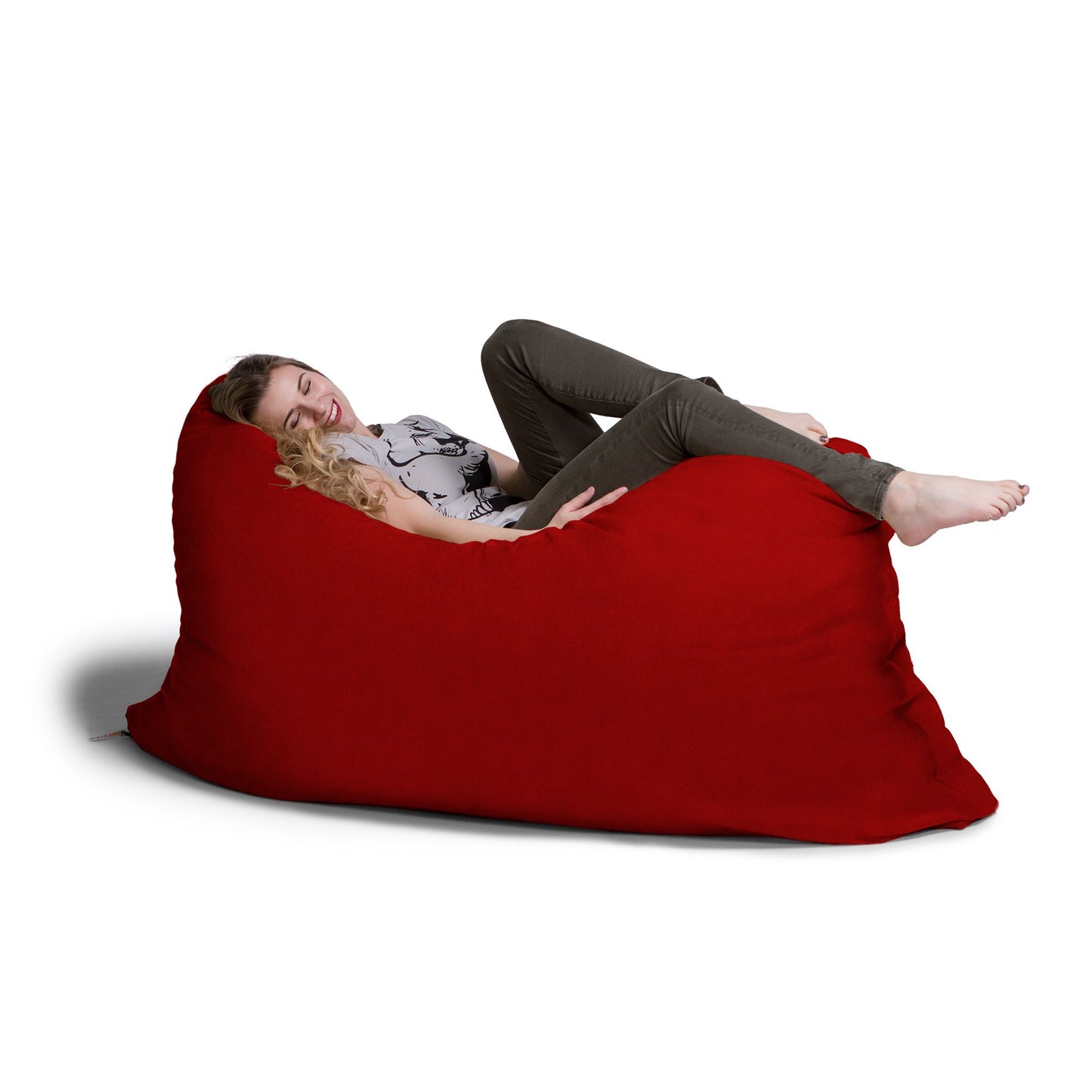 Jaxx 5.5 ft Pillow Saxx Bean Bag Pillow, Cinnabar