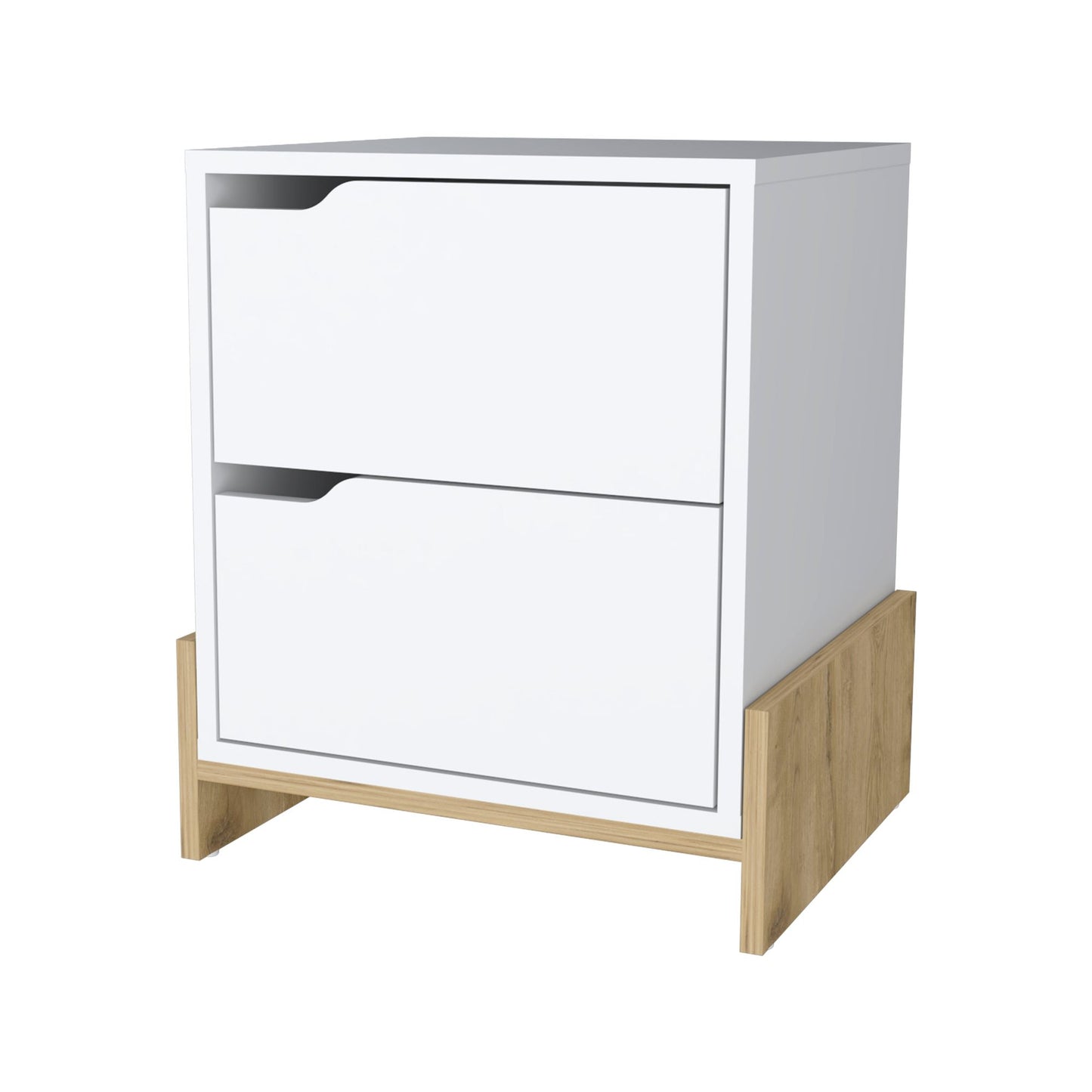 Lovell Nightstand with Sturdy Base and 2-Drawers