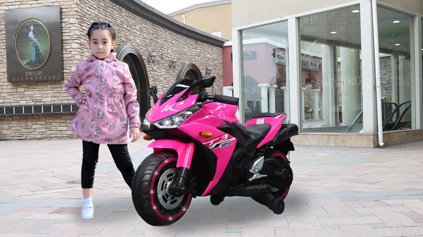 kids motorcycle,Tamco 12V motorcycle for kids 3 4 5 6 years Boys Girls 12v7ah kids motorcycle ride on toy with Training Wheels/manual throttle/ drive by hand /Lightting wheels