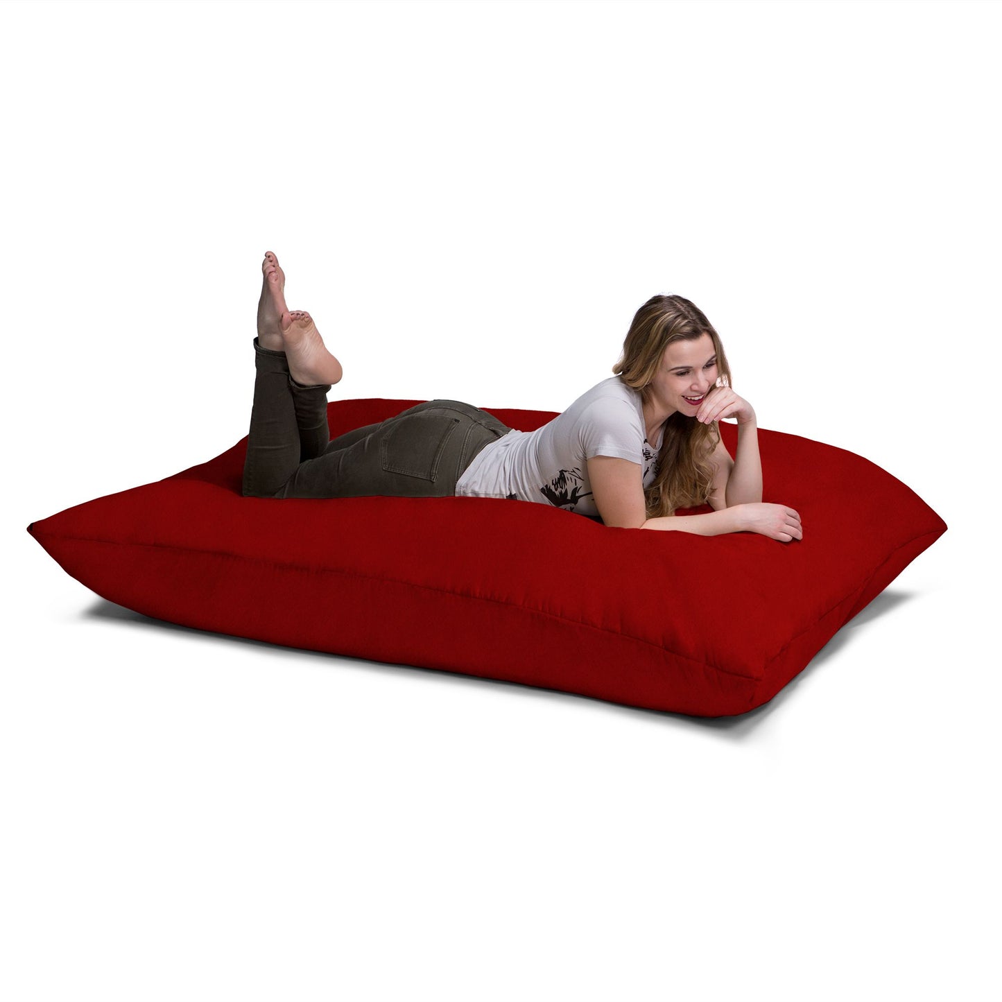 Jaxx 5.5 ft Pillow Saxx Bean Bag Pillow, Cinnabar