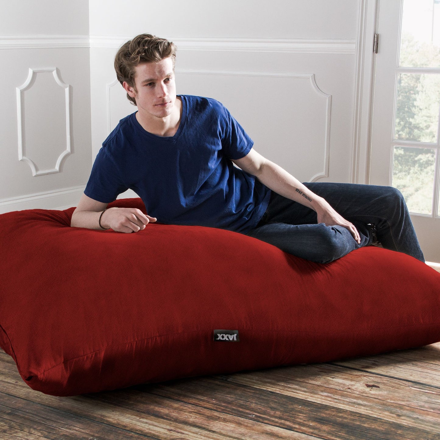 Jaxx 5.5 ft Pillow Saxx Bean Bag Pillow, Cinnabar