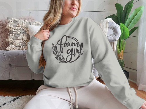 Farm Girl Logo Design for Sweatshirt