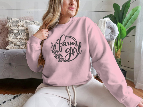 Farm Girl Logo Design for Sweatshirt