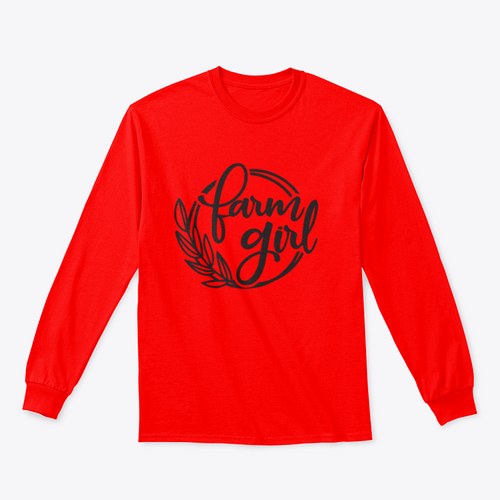 Farm Girl Logo Design for Sweatshirt